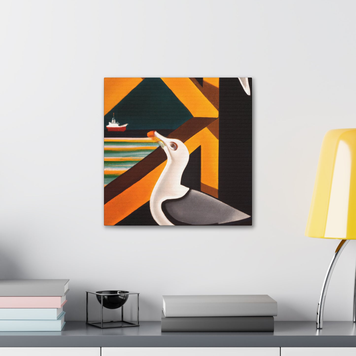 "Seagull on the Shore" - Canvas