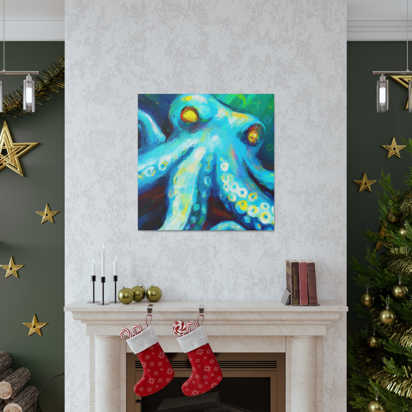 Octopus in Abstract. - Canvas