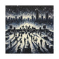 "Midnight on Rooftops" - Canvas