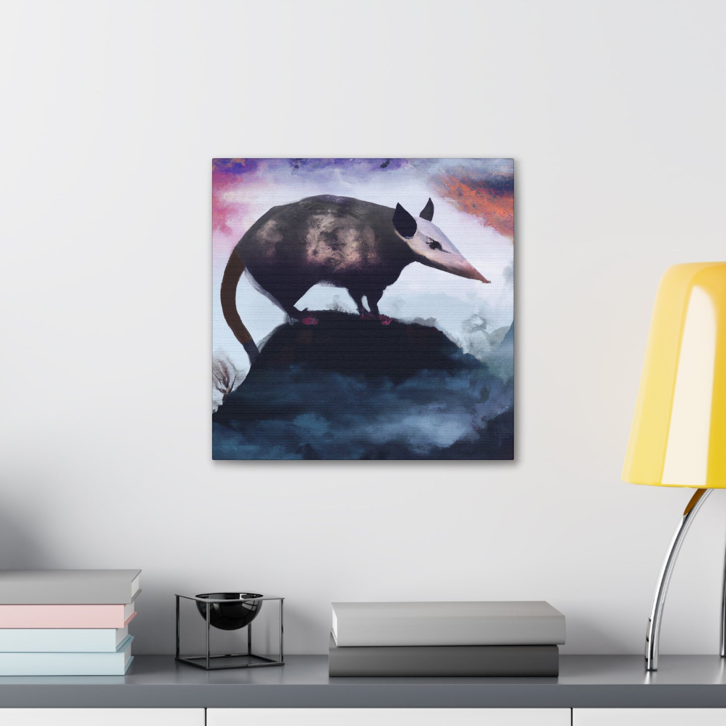 Opossum in the Fields - Canvas