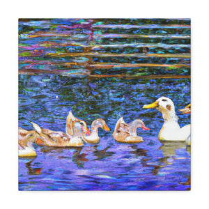 Duck on a Pond - Canvas