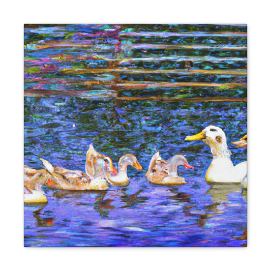 Duck on a Pond - Canvas