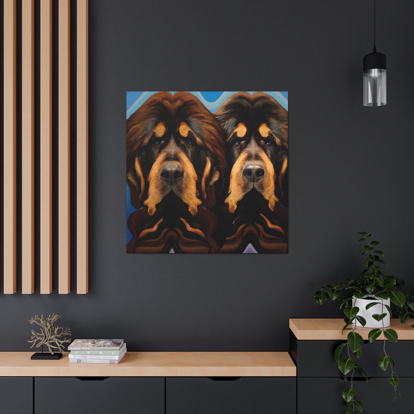 Fearsome Tibetan Mastiff - Canvas