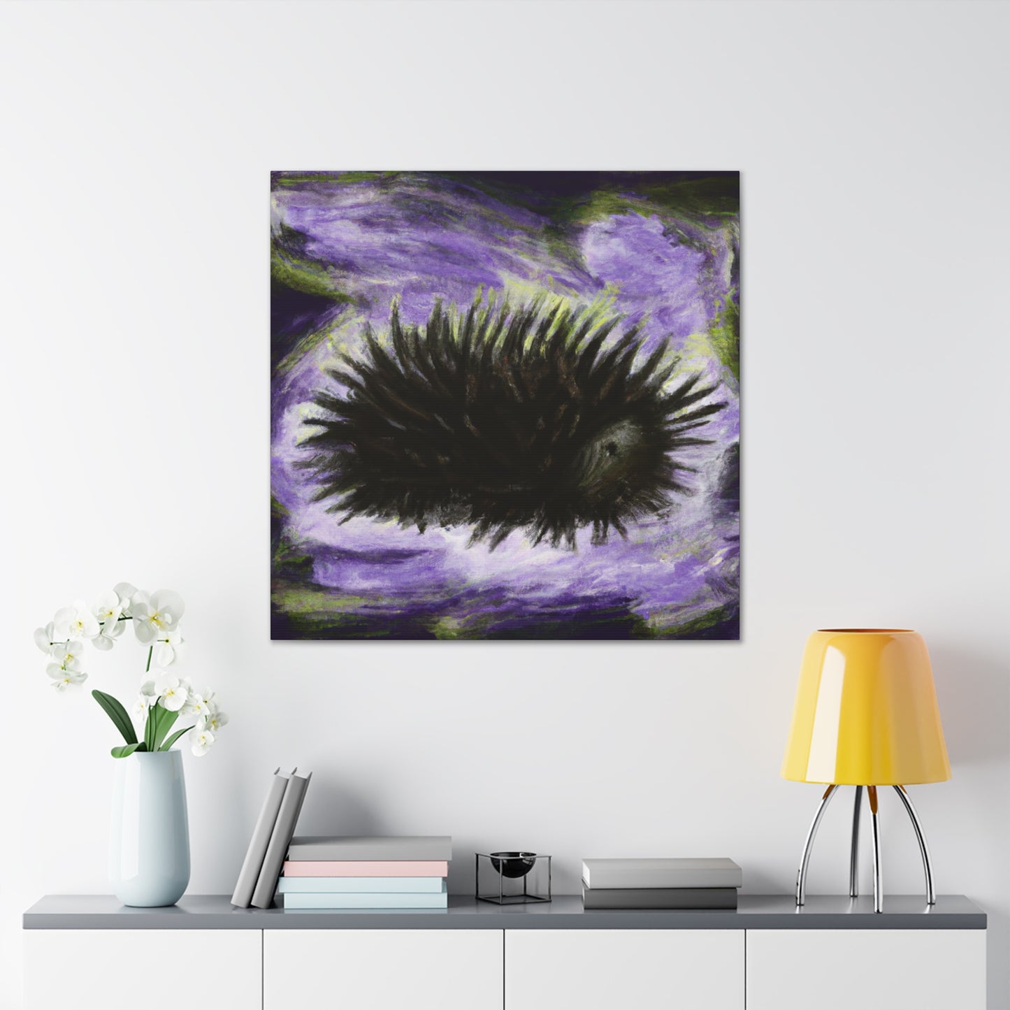 "Sea Urchin Embrace Ebb" - Canvas