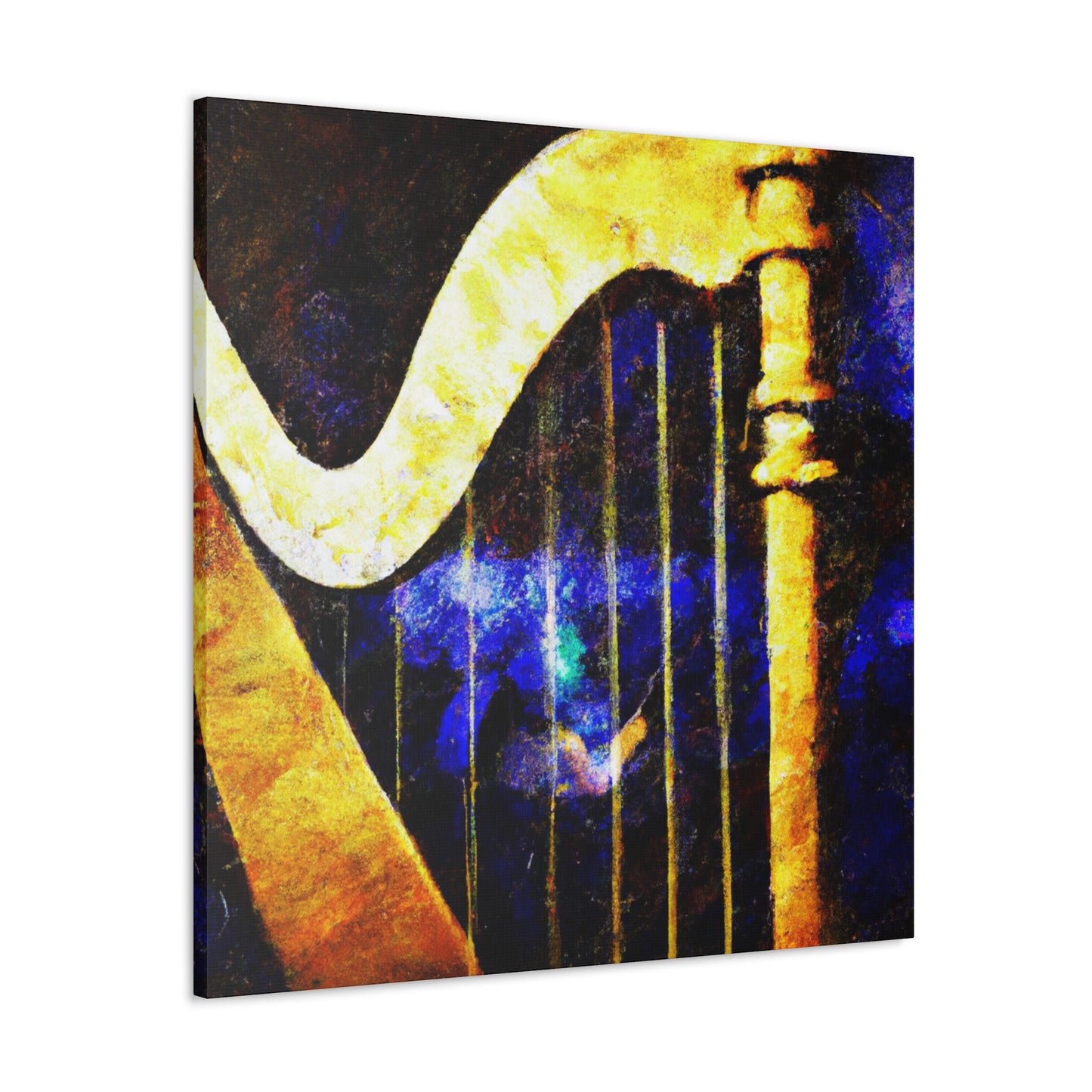 Harp Symphony in Blue - Canvas