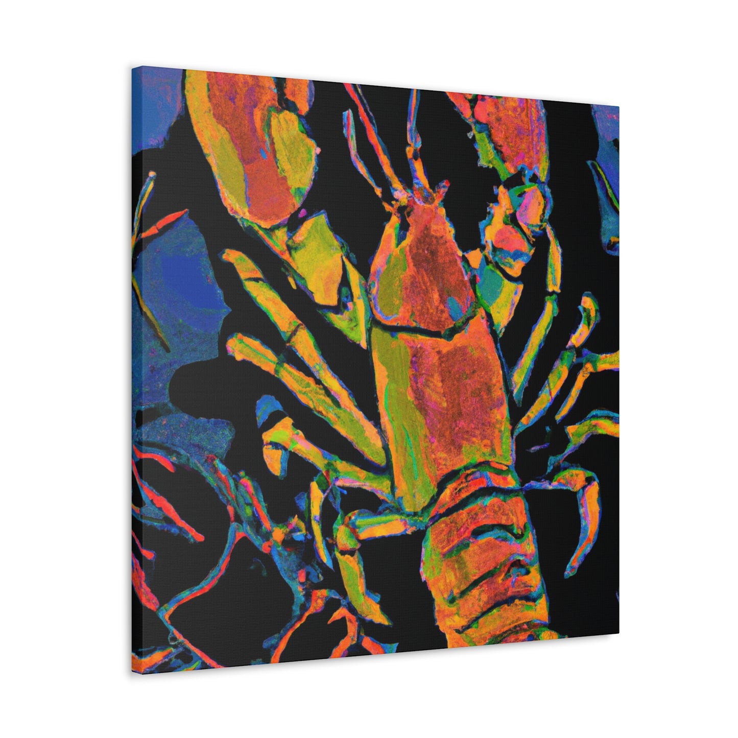 Lobster Expressionism Abstract - Canvas