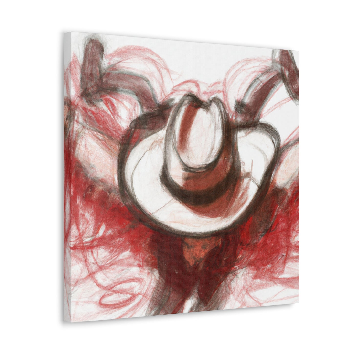 Cowboy Hat Contemplation - Canvas