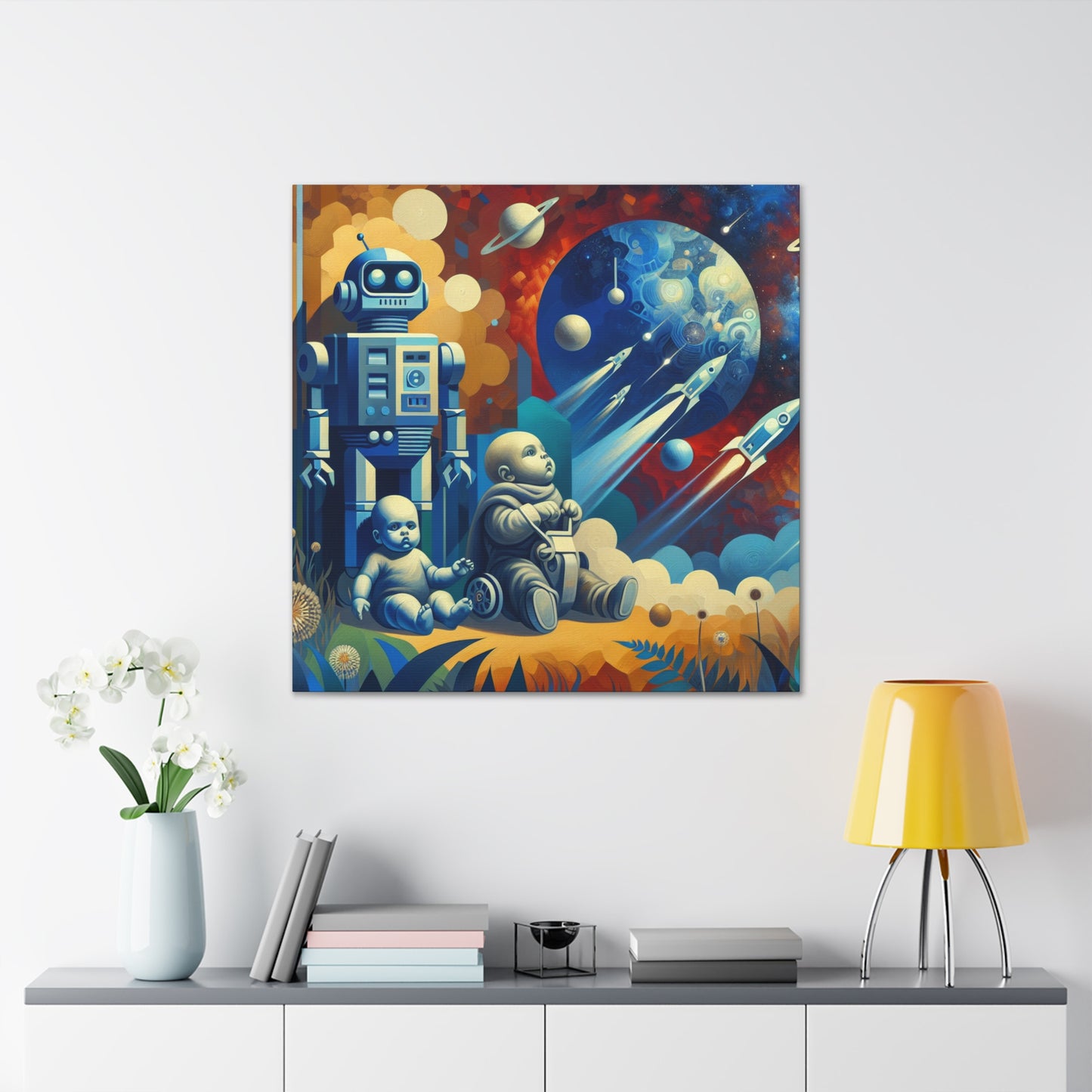 "Robotic Cosmo Explorations" - Canvas