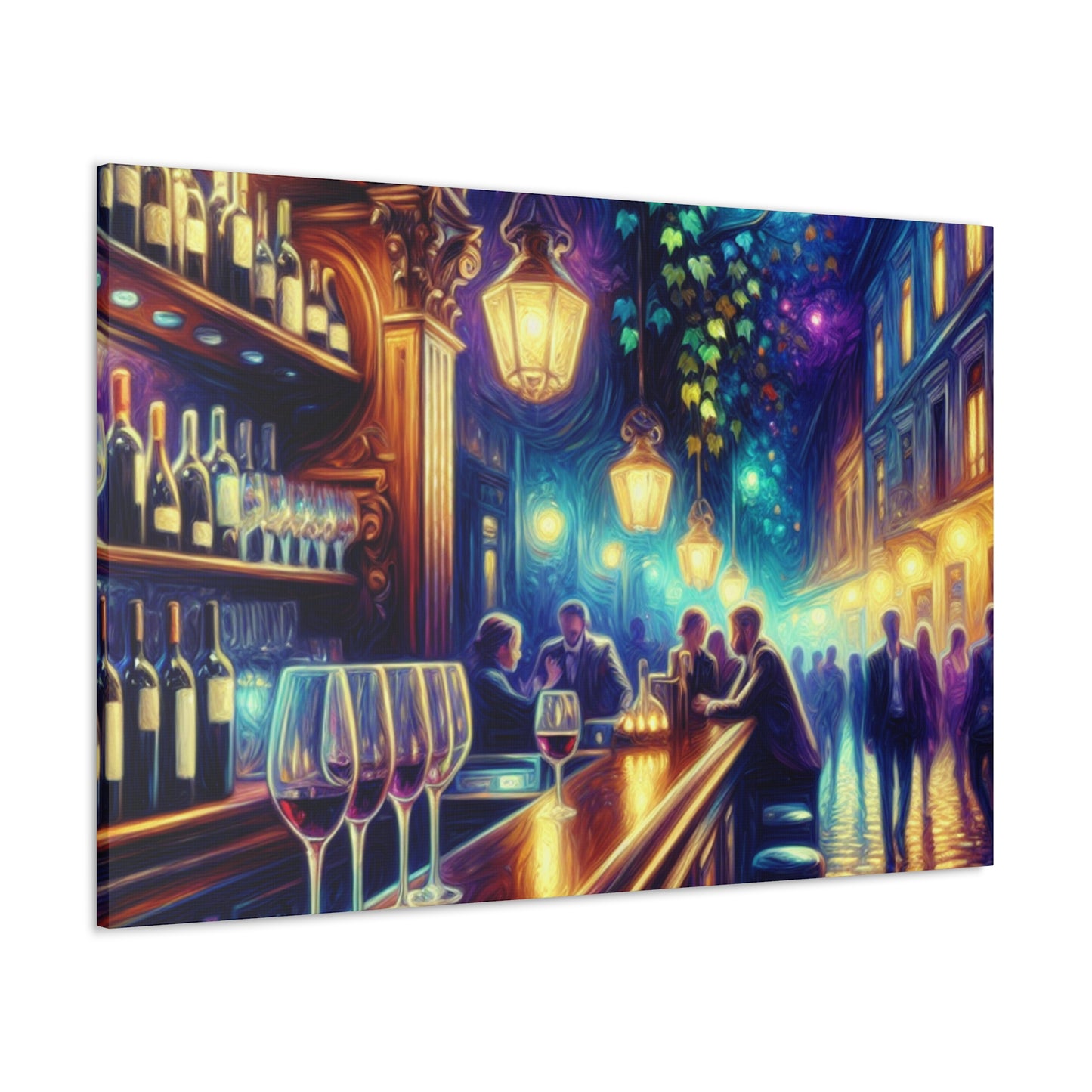 Vineyard Sunset Revelry - Canvas