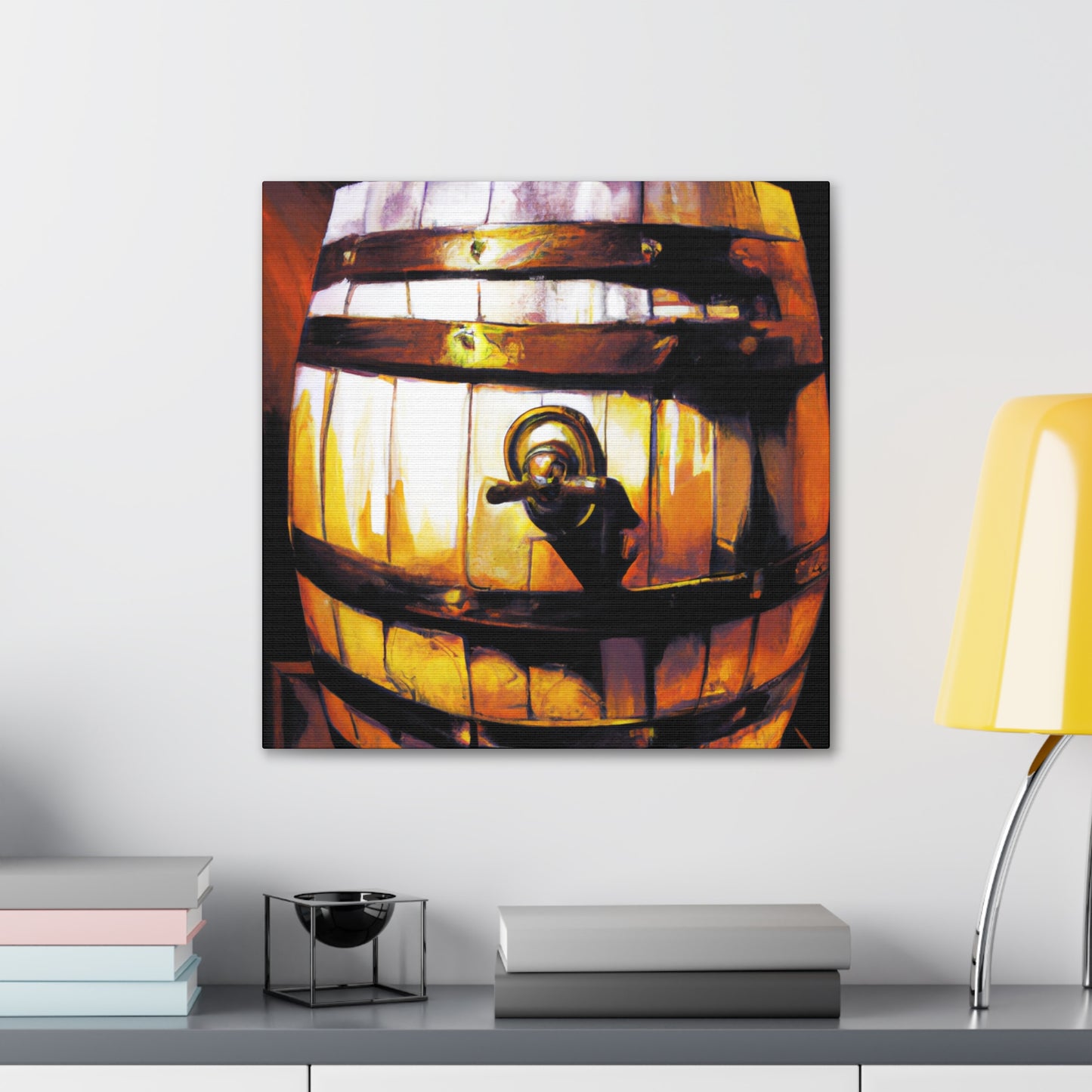 Whiskey Barrel Splendor - Canvas