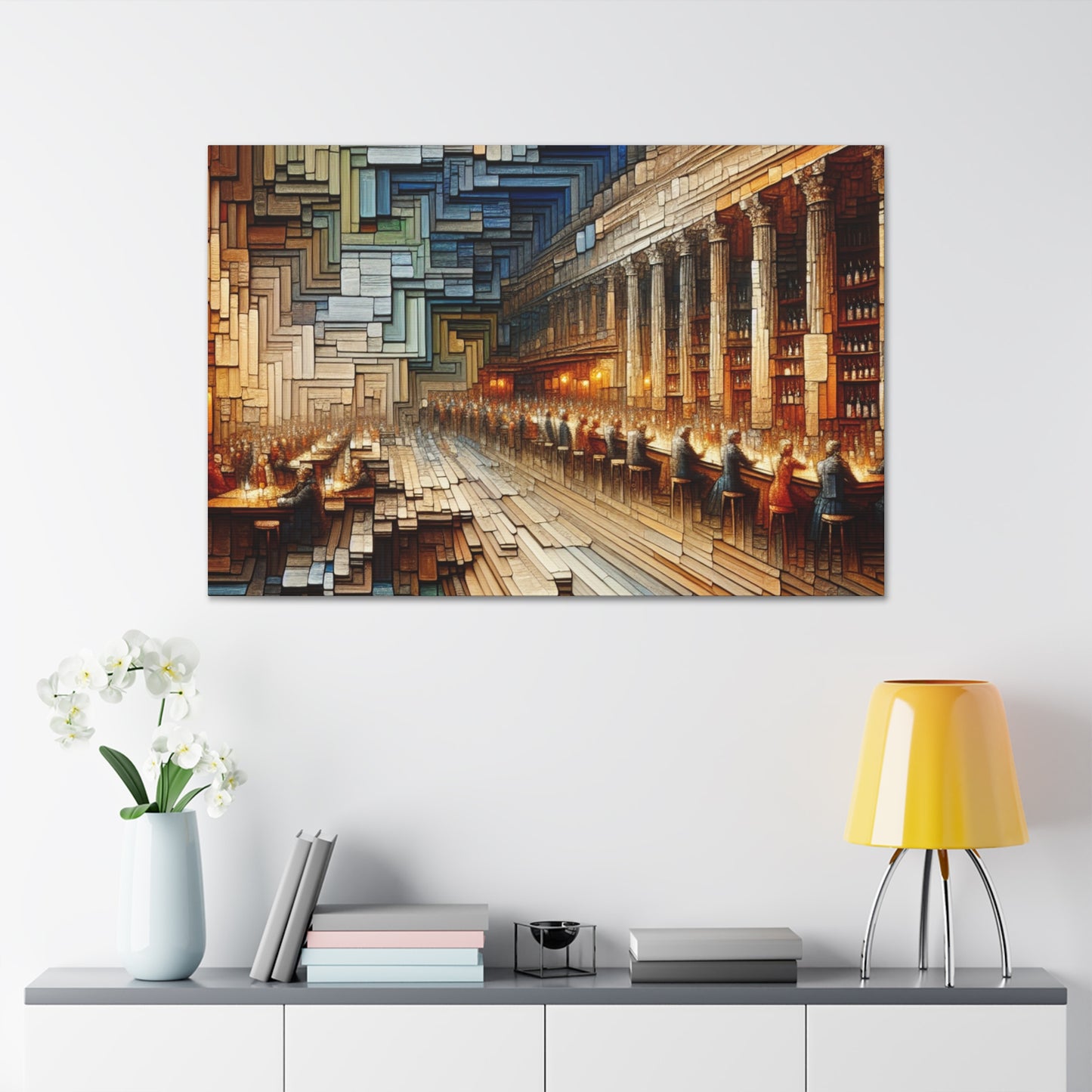 Gathering at Dionysus' Feast - Canvas