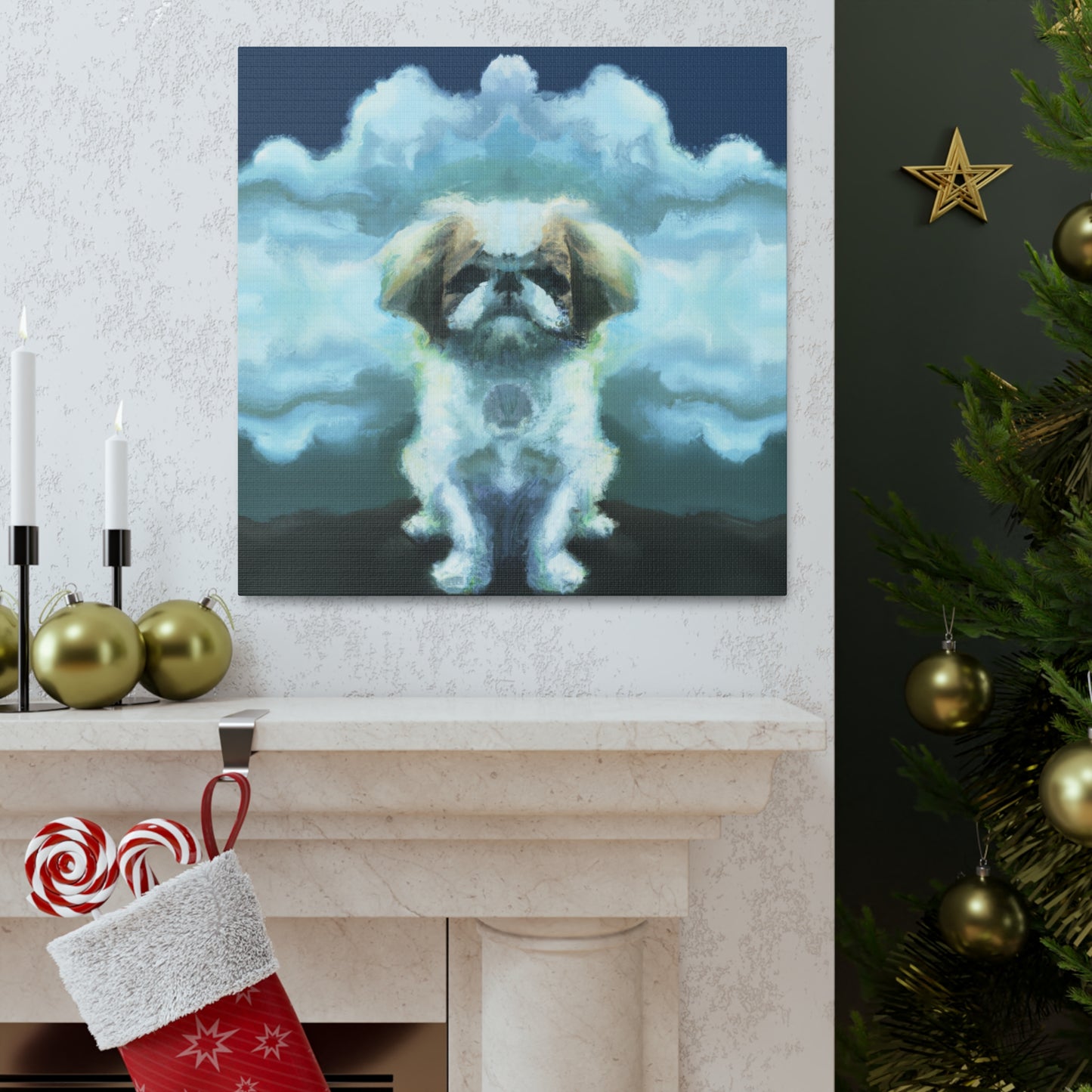 "Pekingese in Wonderland" - Canvas