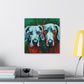 "Weimaraner in Moonlight" - Canvas