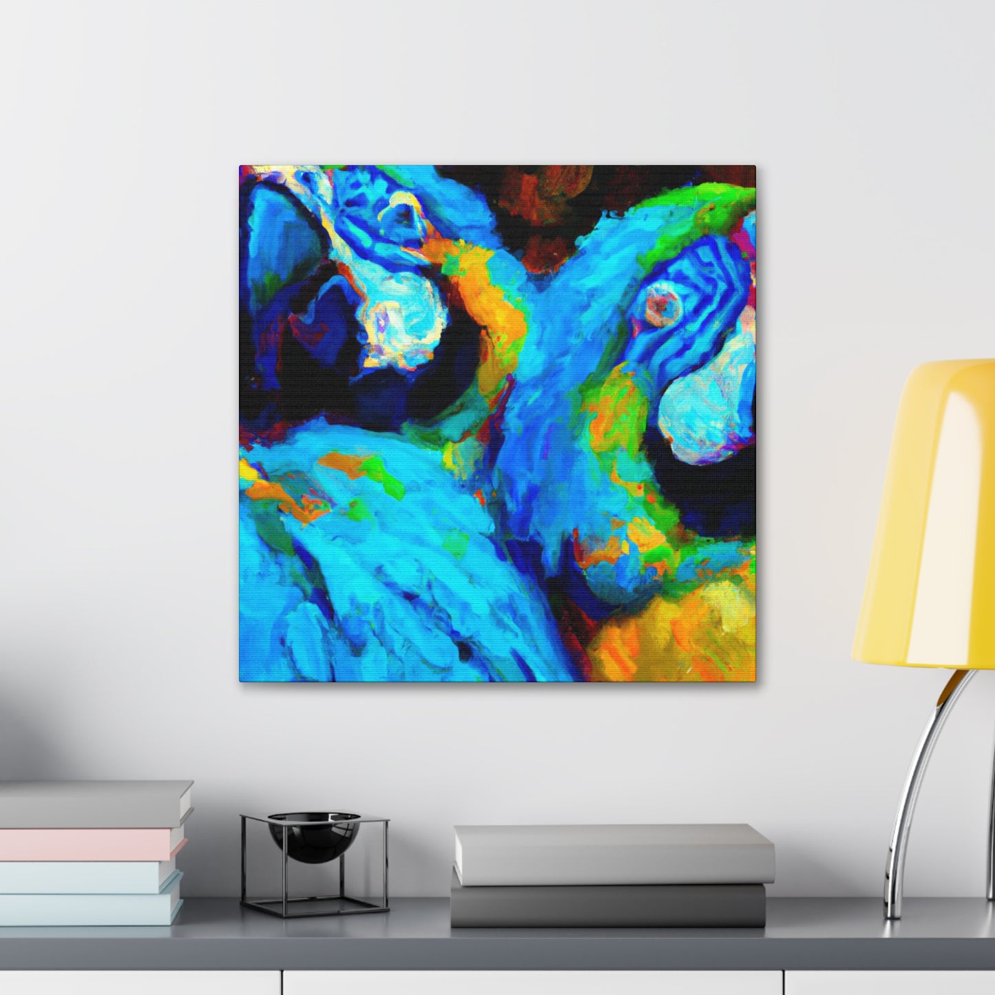 Colorful Macaw Wonders - Canvas