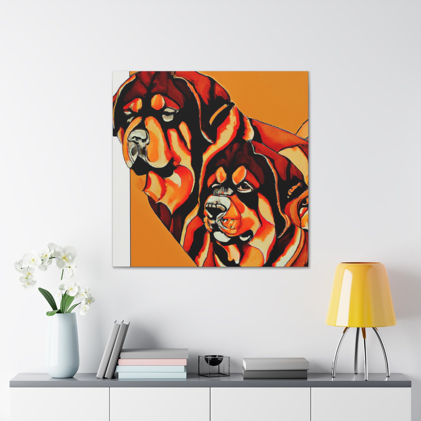 "Tibetan Mastiff Triumphant" - Canvas