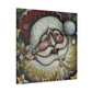 "Santa in Art Nouveau" - Canvas