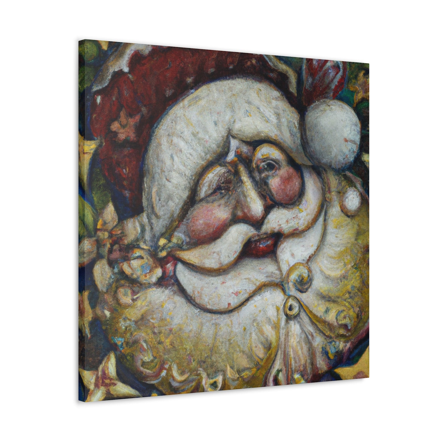 "Santa in Art Nouveau" - Canvas