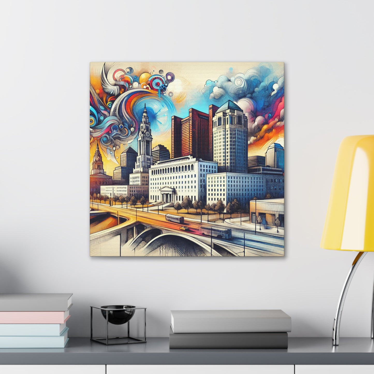 "Enigmatic Columbus Dreamscape" - Canvas