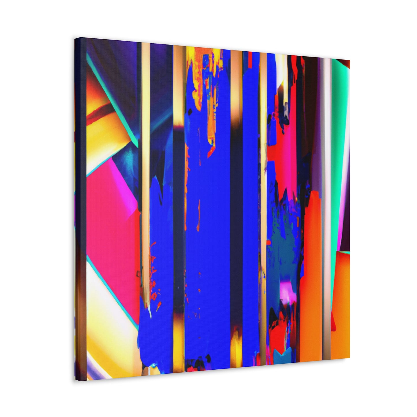 Vivid Cubic Horizon. - Canvas