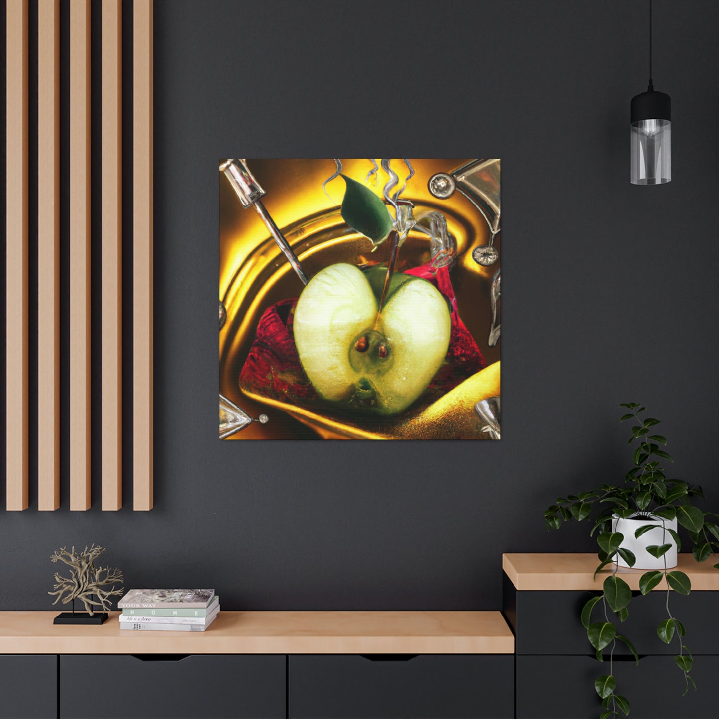 "Apple Adorned in Rococo" - Canvas