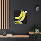 "Banana Splatter Abstract" - Canvas