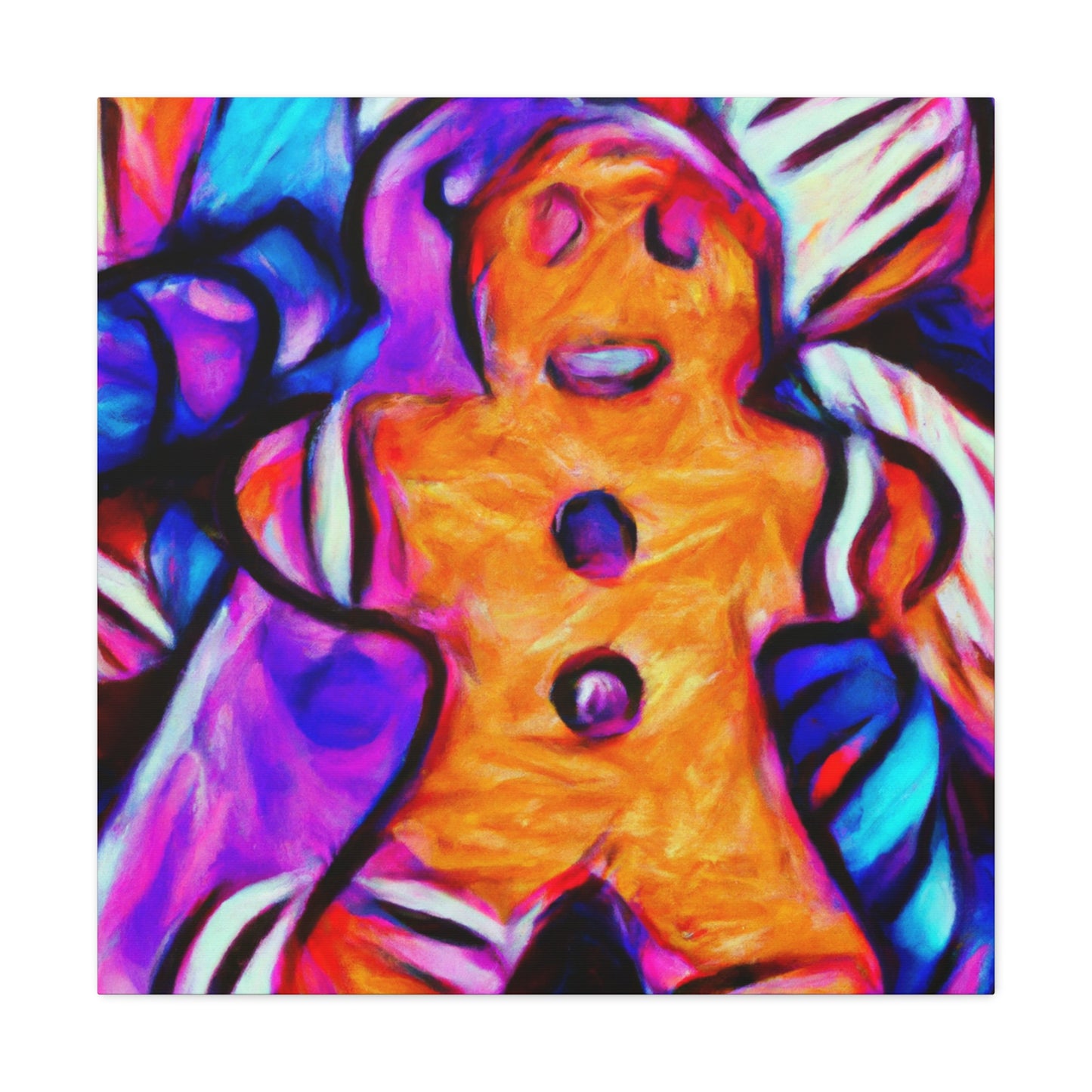 Gingerbread Man Fauvism - Canvas