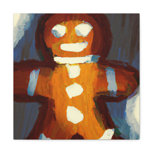 Gingerbread Man Impression - Canvas