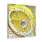 Lemon Zen Abstraction - Canvas