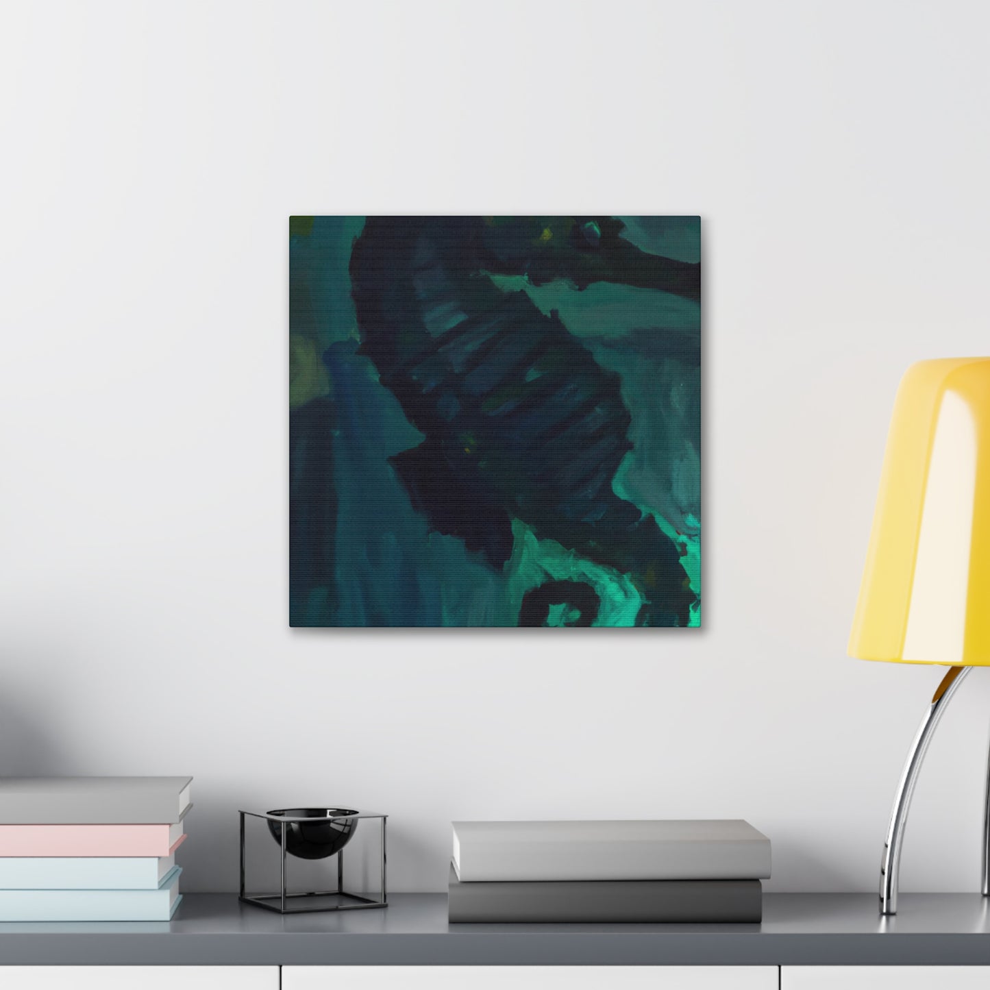 Seahorse in Turquoise - Canvas