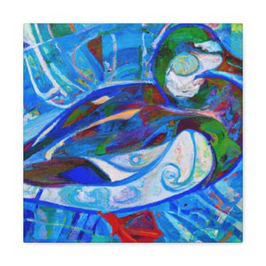 "Mallard on Reflection Pond" - Canvas