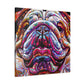 "Playful English Bulldog" - Canvas