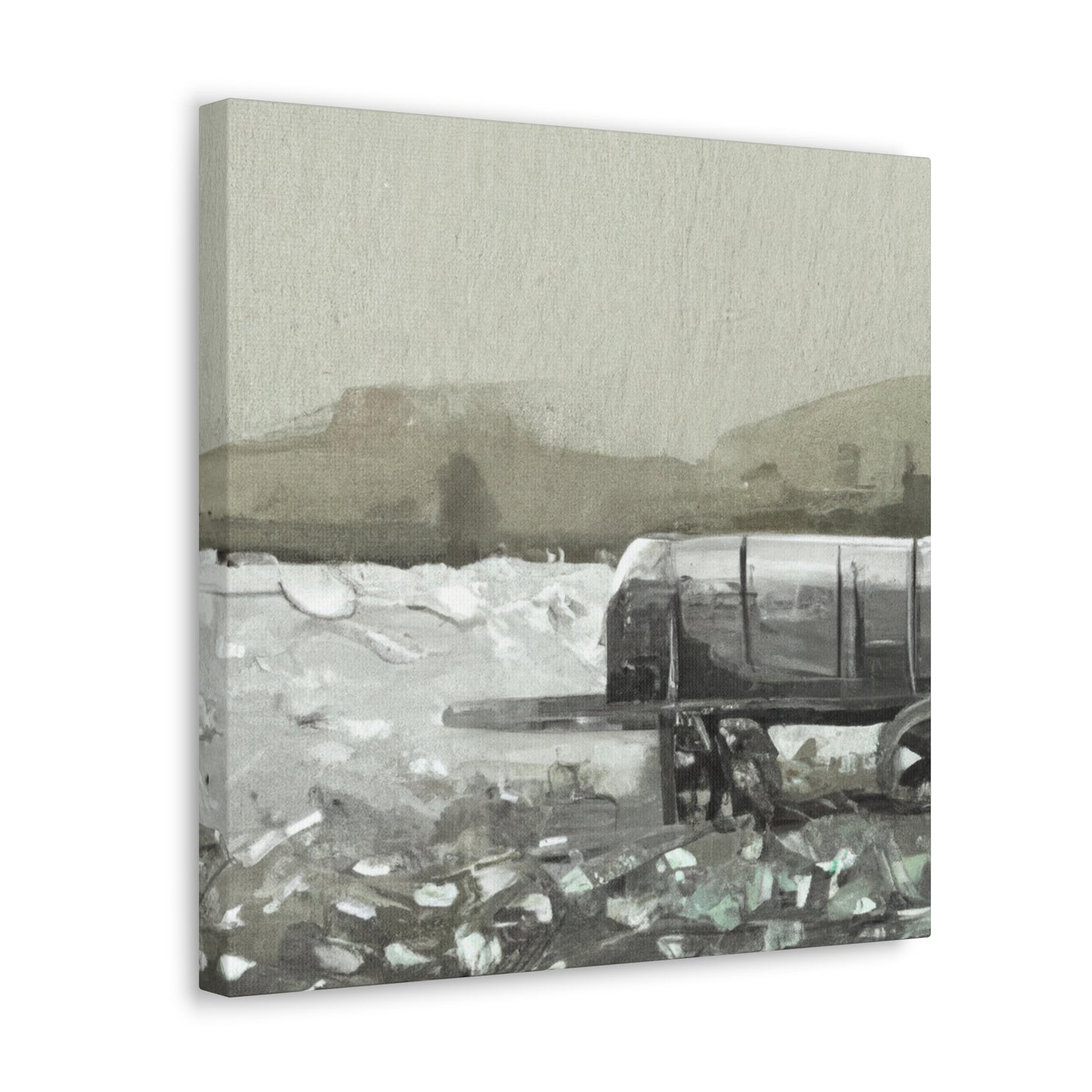 "Hay Wagon's Purposeful Wildness" - Canvas