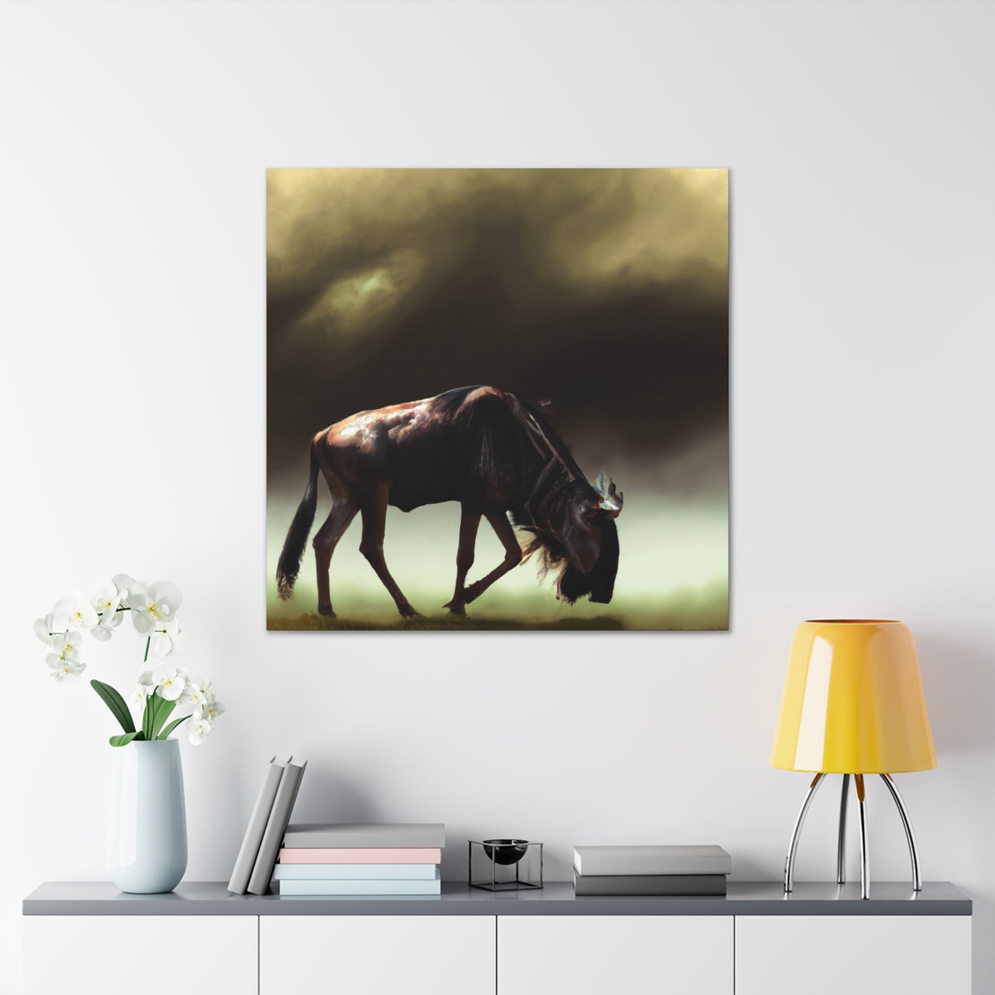 Wildebeest In Flux - Canvas