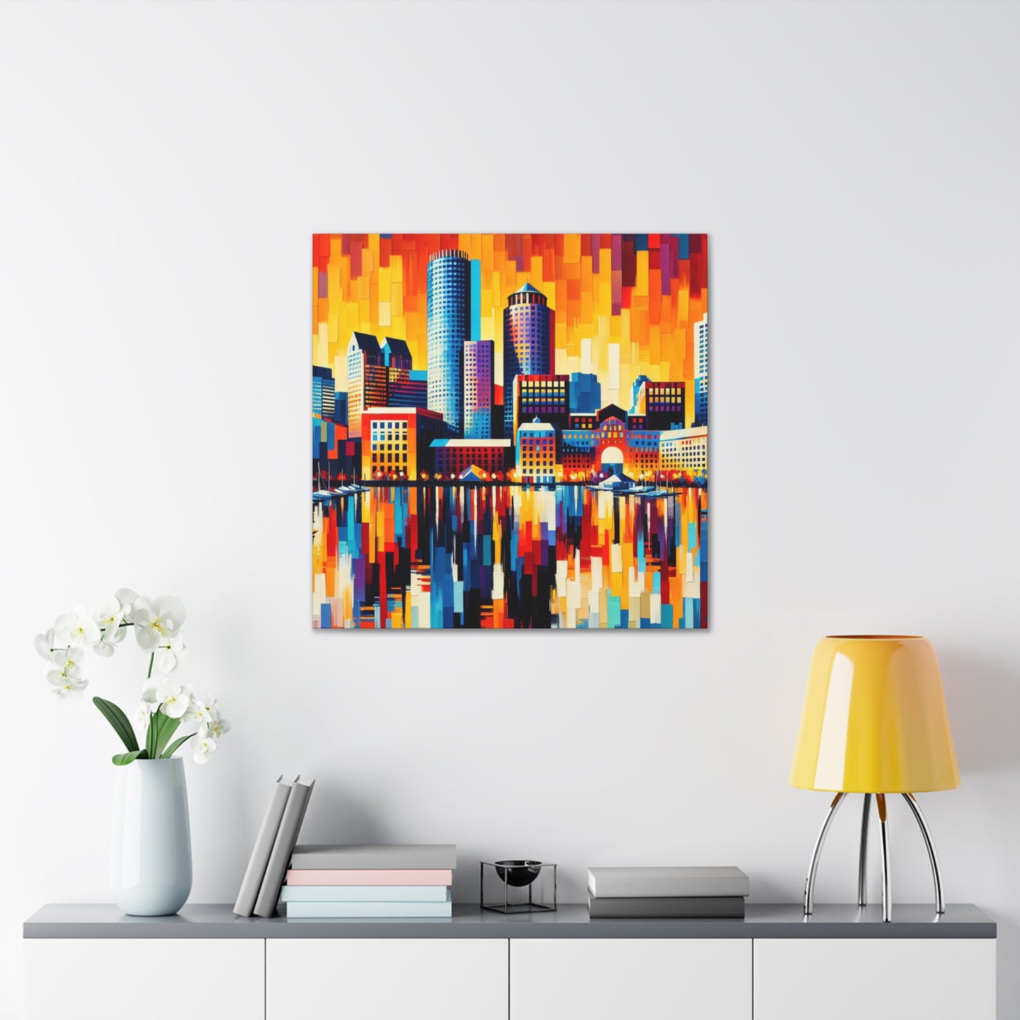 Harbor City Hues - Canvas