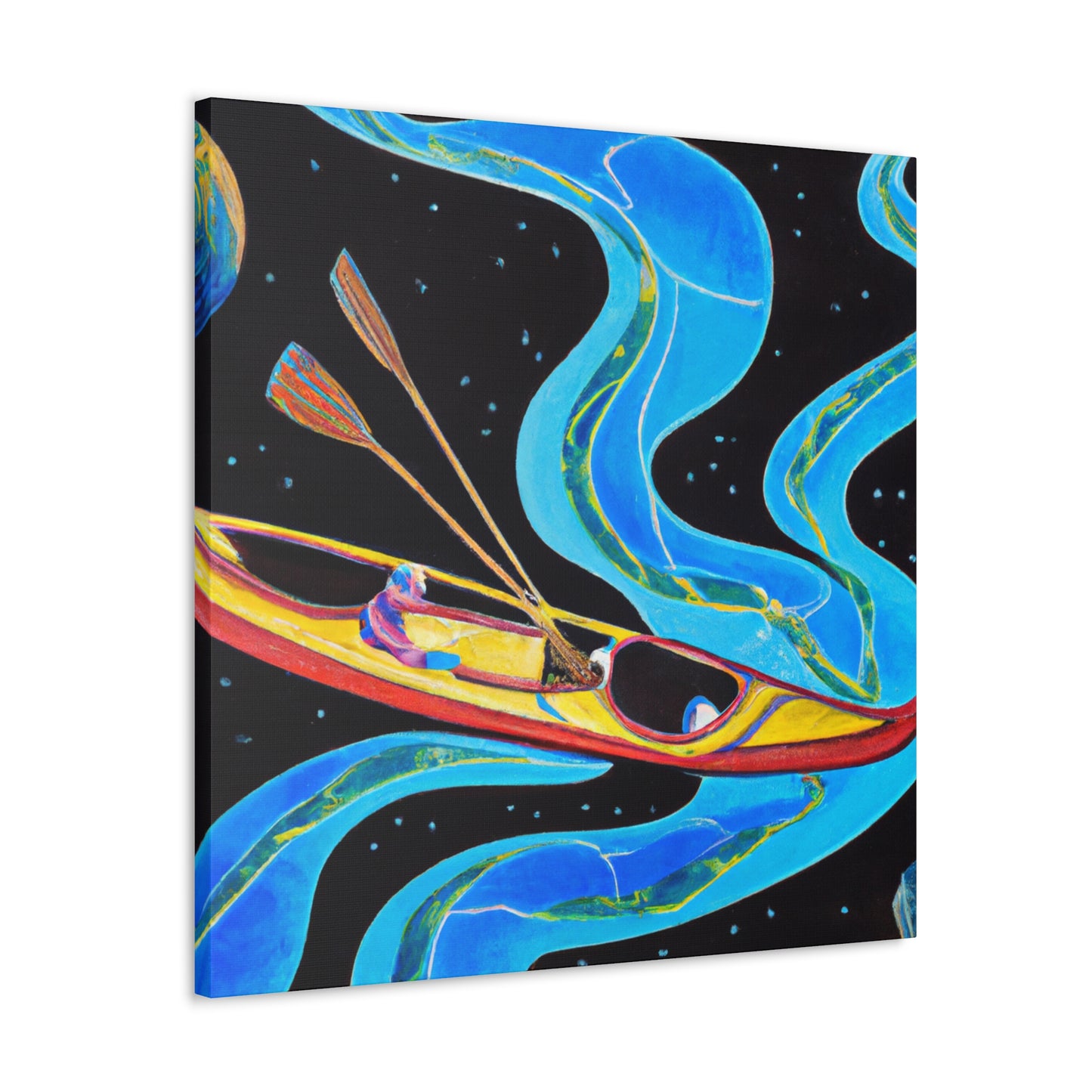 Kayak on the River - Canvas