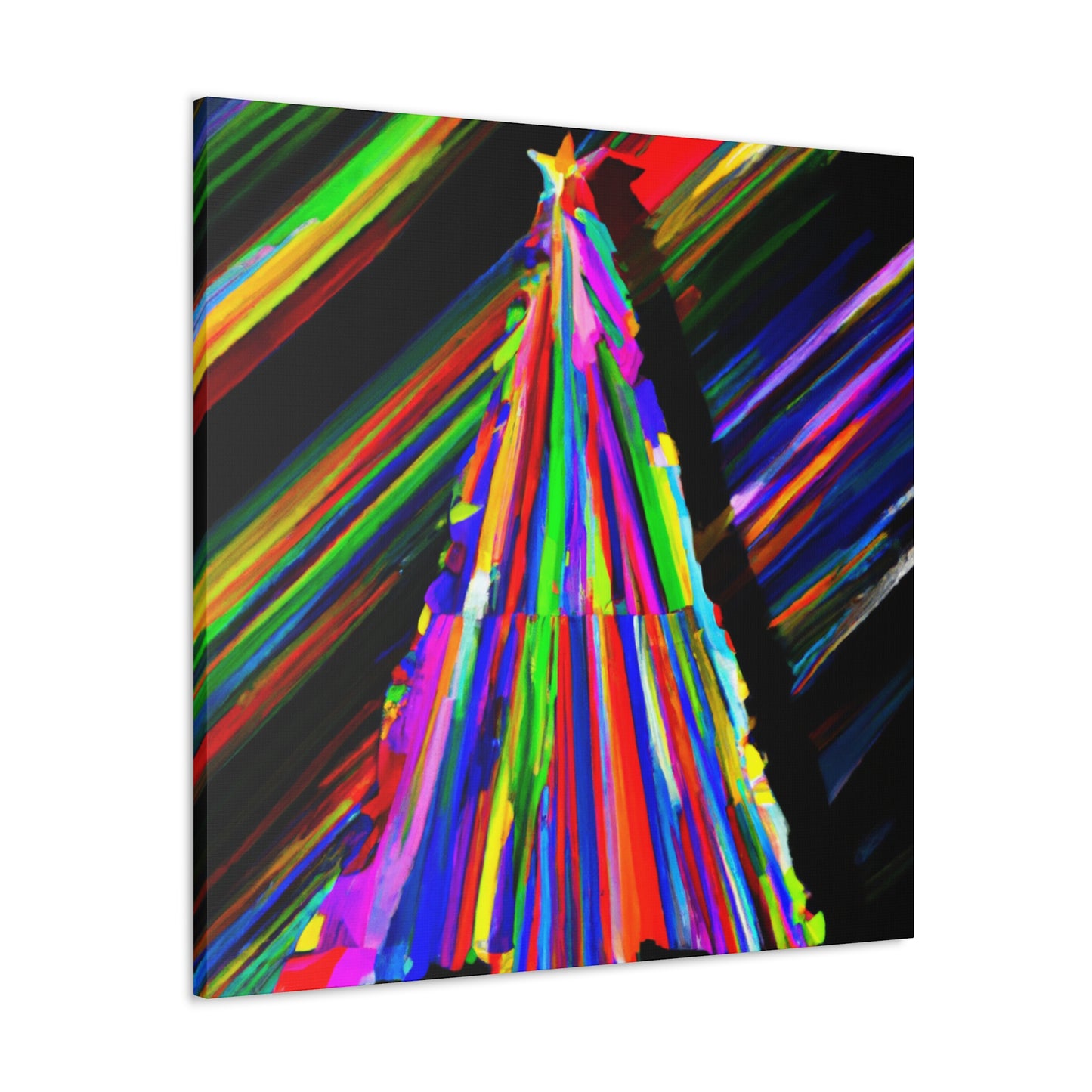 "Christmas Tree Wonderment" - Canvas