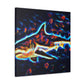 Great White Shark Abstraction - Canvas