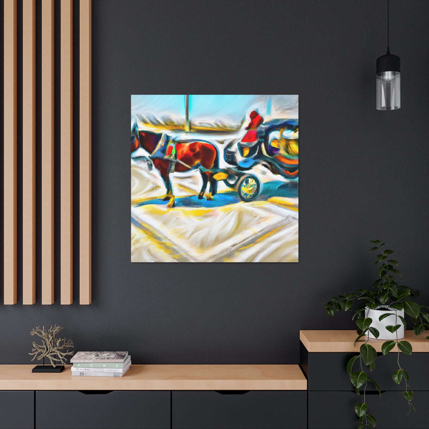 "Riding to Freedom Together" - Canvas