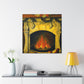 Fireside Classical Reflection - Canvas