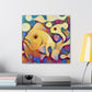 Serene Fish Painting - Canvas