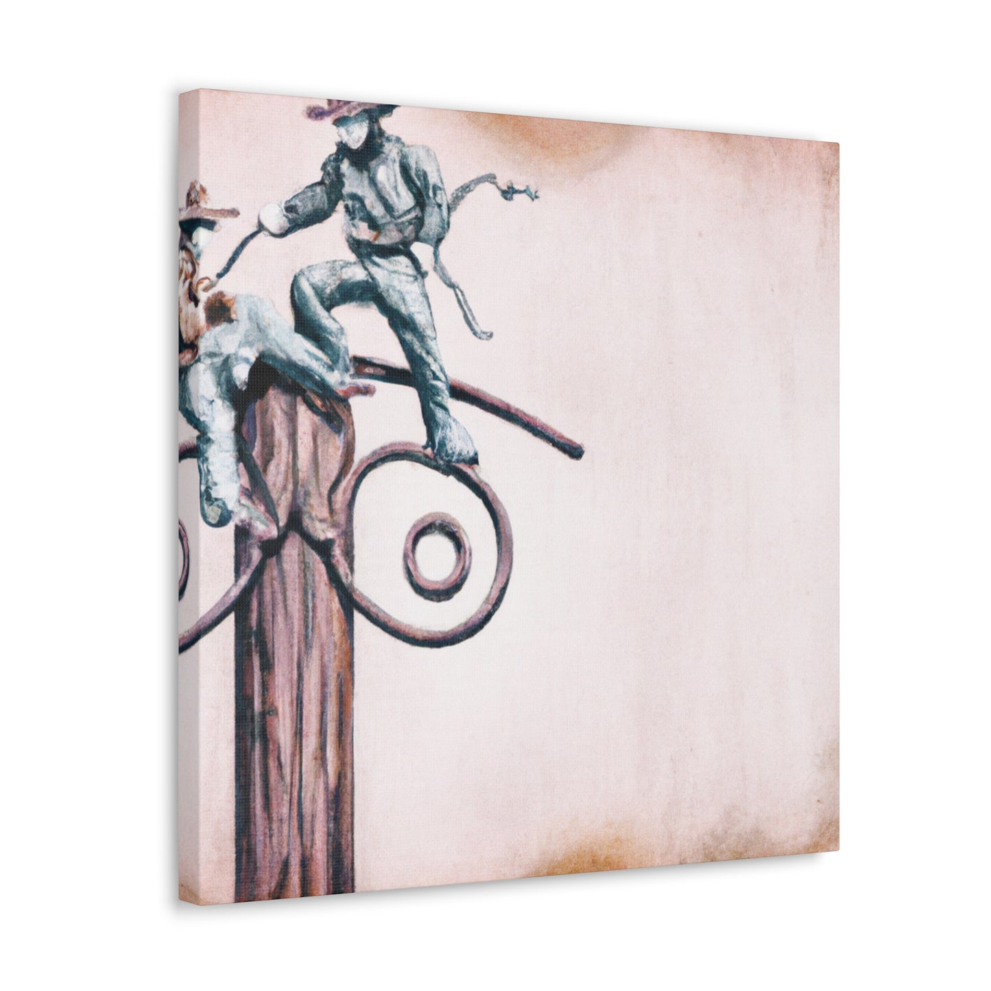 "Harnessing the Hitching Post" - Canvas