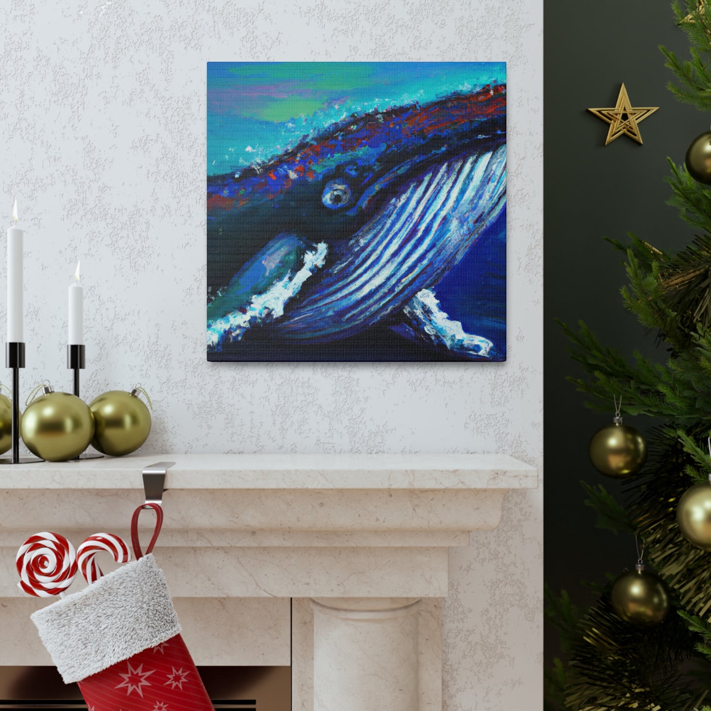 Humpback Whale Beauty. - Canvas