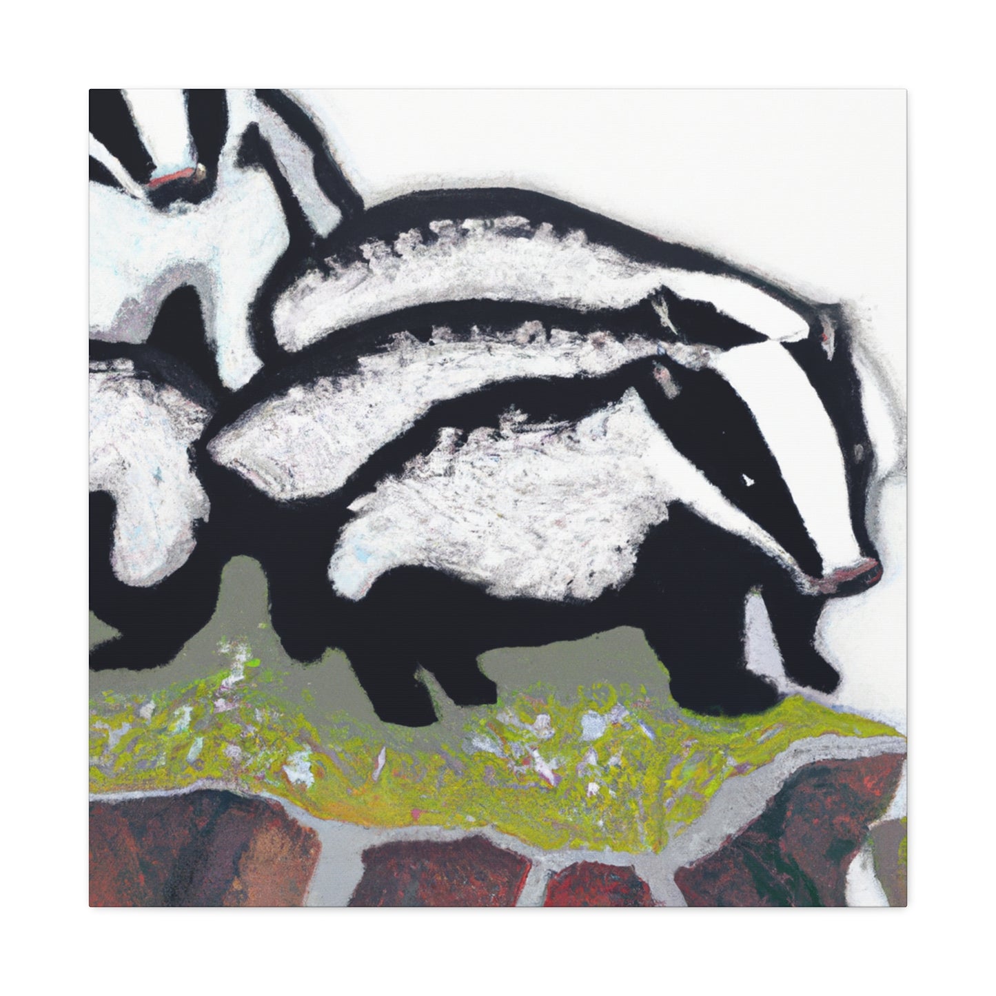 Badger's Abstract Emotion - Canvas