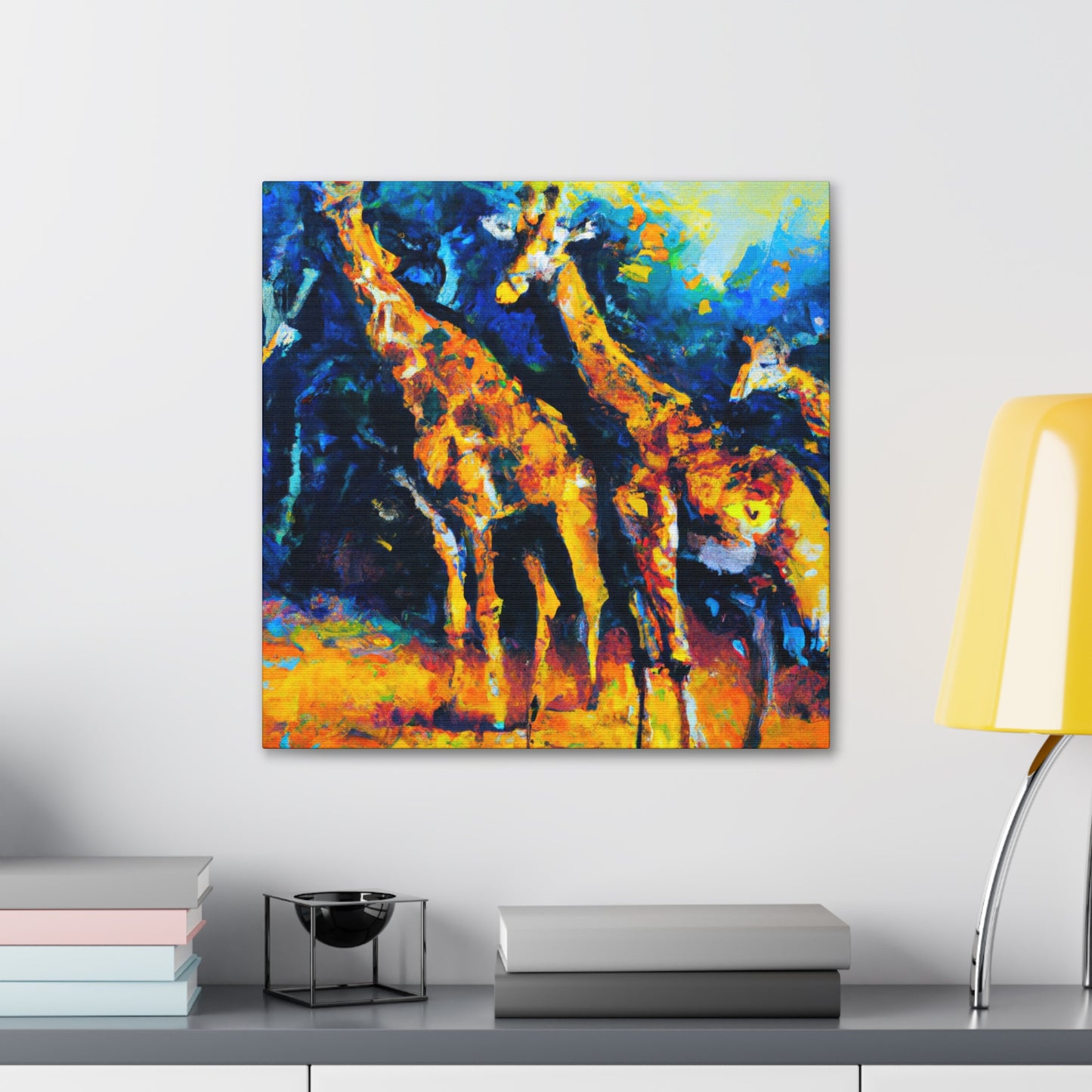 Giraffe in Impressionism - Canvas