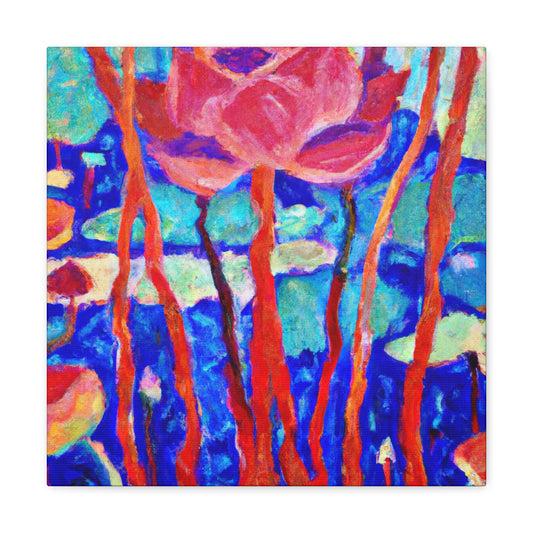 Lotus in Bloom Impression - Canvas