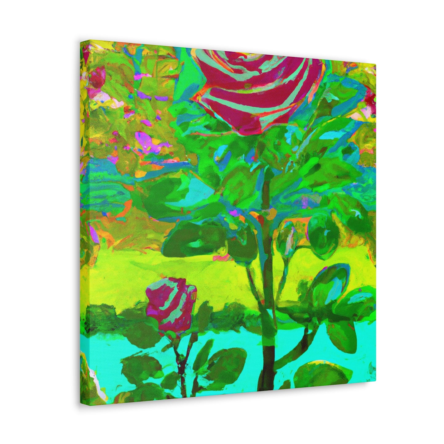 "Rose at Dusk Impression" - Canvas