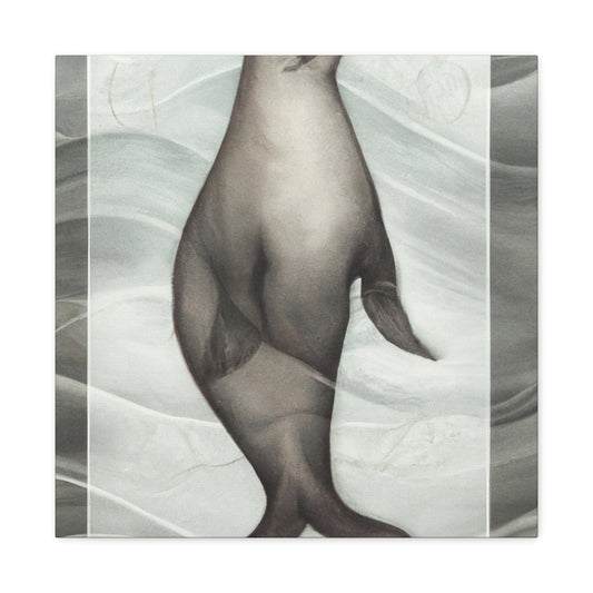 "Sea Lion Portrait Splendor" - Canvas