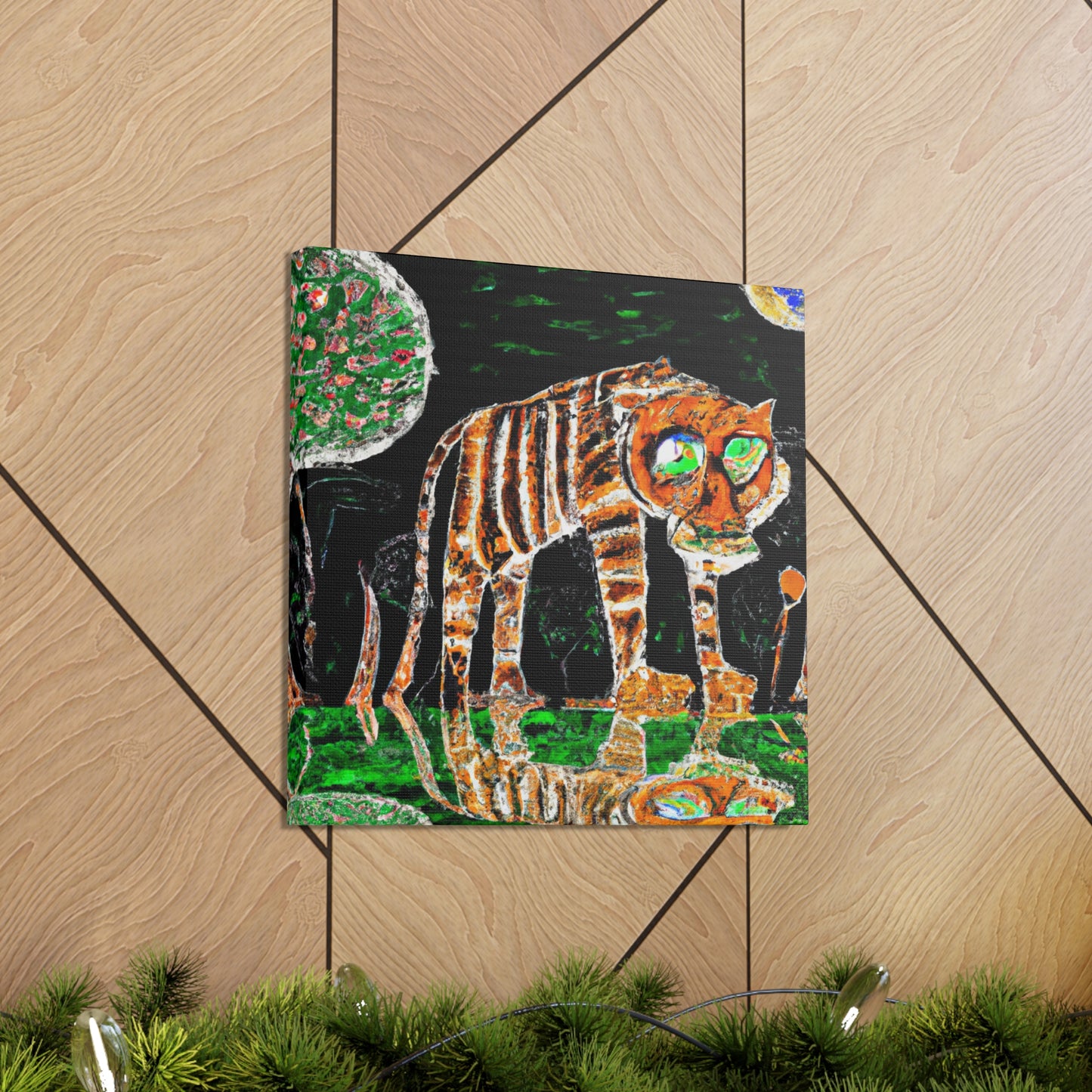 "Tiger on a Star" - Canvas