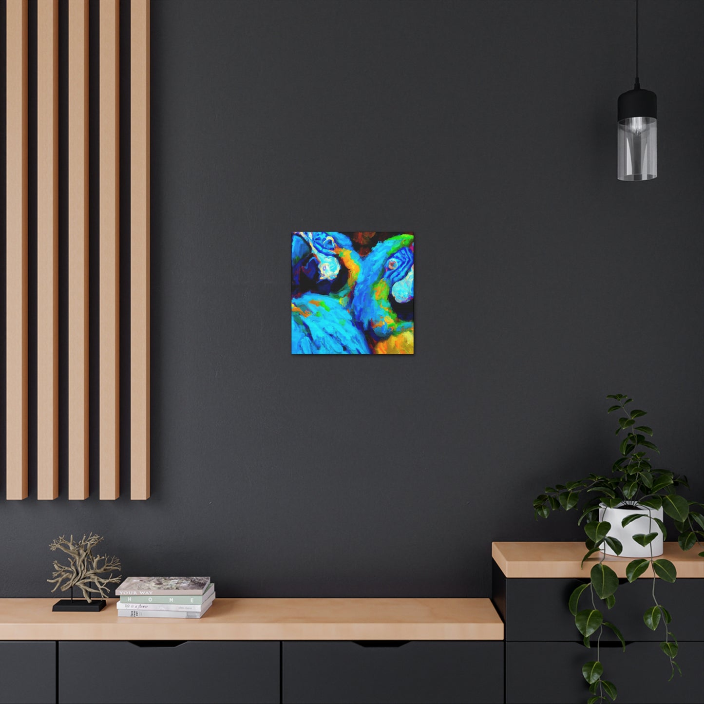 Colorful Macaw Wonders - Canvas