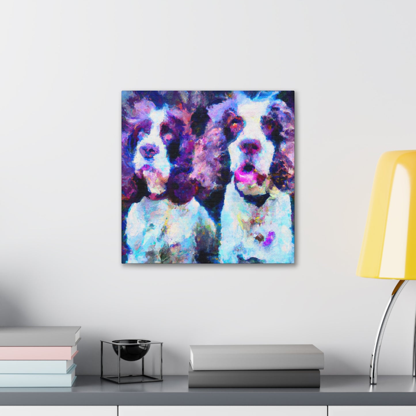 "Spaniel in a Landscape" - Canvas